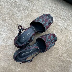 Jeffrey Campbell Chunky Platform Heels Mules Shoes